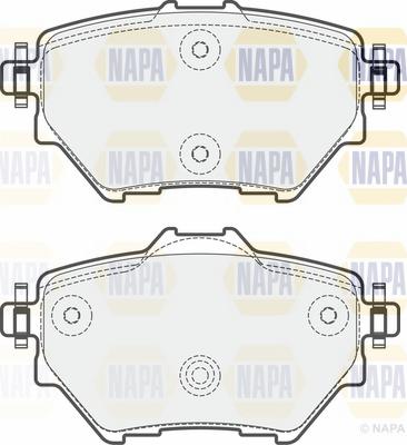 NAPA NBP1233 - Brake Pad Set, disc brake autospares.lv