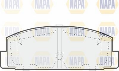 NAPA NBP1278 - Brake Pad Set, disc brake autospares.lv