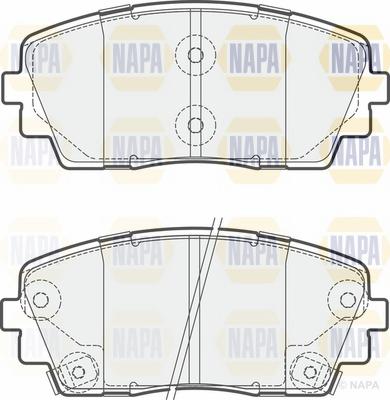 NAPA NBP1273 - Brake Pad Set, disc brake autospares.lv