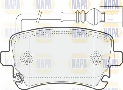 NAPA NBP1272 - Brake Pad Set, disc brake autospares.lv