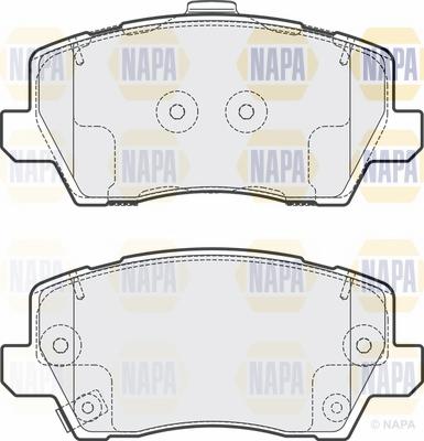 NAPA NBP1796 - Brake Pad Set, disc brake autospares.lv