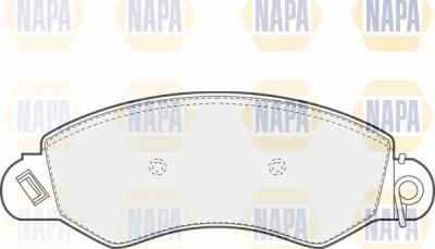 NAPA NBP1747 - Brake Pad Set, disc brake autospares.lv