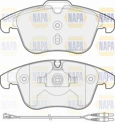 NAPA NBP1759 - Brake Pad Set, disc brake autospares.lv