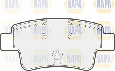 NAPA NBP1750 - Brake Pad Set, disc brake autospares.lv