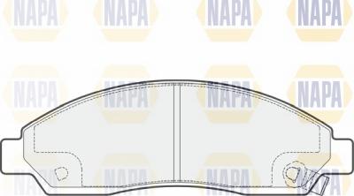 NAPA NBP1758 - Brake Pad Set, disc brake autospares.lv