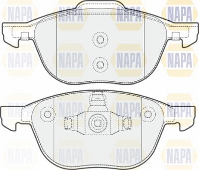 NAPA NBP1757 - Brake Pad Set, disc brake autospares.lv