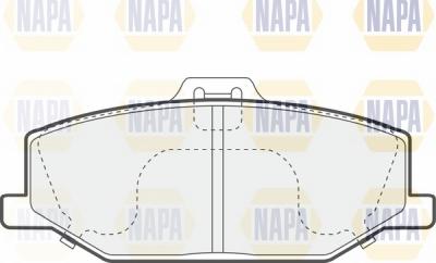 NAPA NBP1704 - Brake Pad Set, disc brake autospares.lv