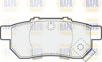 NAPA NBP1705 - Brake Pad Set, disc brake autospares.lv