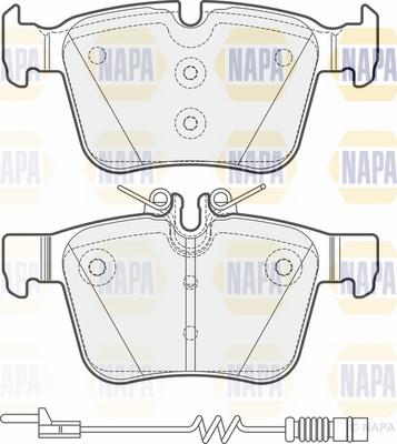 NAPA NBP1714 - Brake Pad Set, disc brake autospares.lv