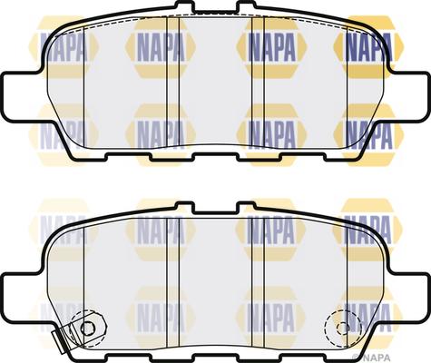 NAPA NBP1715 - Brake Pad Set, disc brake autospares.lv