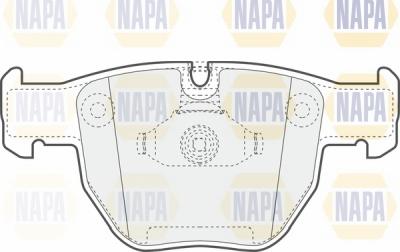 NAPA NBP1734 - Brake Pad Set, disc brake autospares.lv