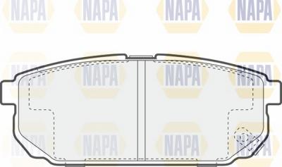 NAPA NBP1735 - Brake Pad Set, disc brake autospares.lv