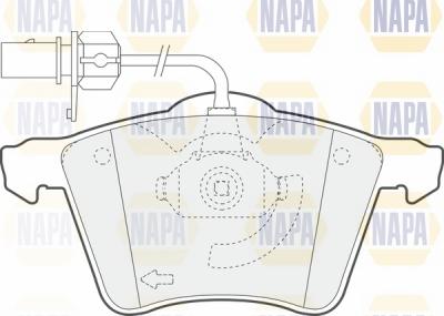 NAPA NBP1733 - Brake Pad Set, disc brake autospares.lv