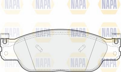 NAPA NBP1725 - Brake Pad Set, disc brake autospares.lv