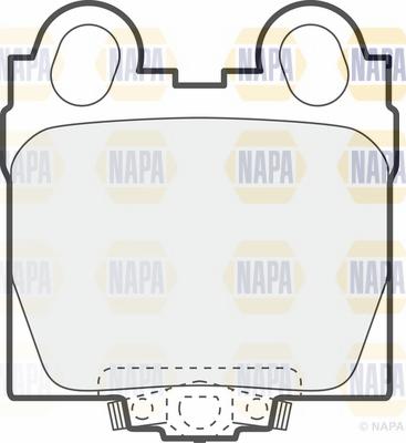 NAPA NBP1723 - Brake Pad Set, disc brake autospares.lv