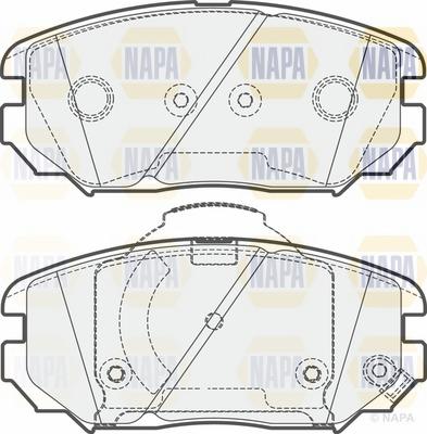 NAPA NBP1775 - Brake Pad Set, disc brake autospares.lv