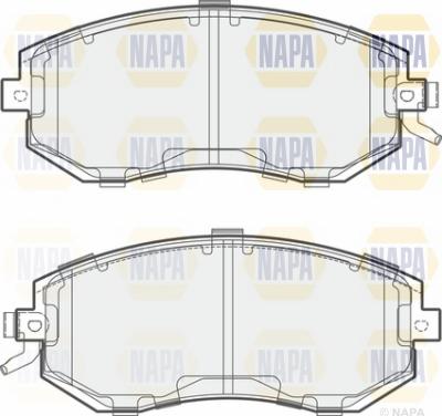 NAPA NBP1771 - Brake Pad Set, disc brake autospares.lv