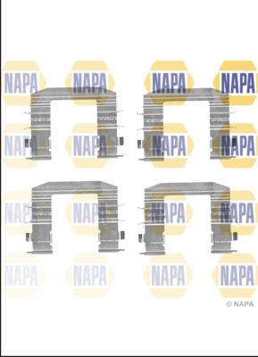 NAPA NFK1084 - Accessory Kit for disc brake Pads autospares.lv