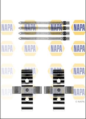 NAPA NFK1198 - Accessory Kit for disc brake Pads autospares.lv