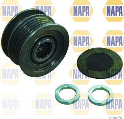 NAPA NOP1041 - Pulley, alternator, freewheel clutch autospares.lv