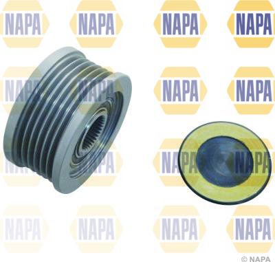 NAPA NOP1029 - Pulley, alternator, freewheel clutch autospares.lv