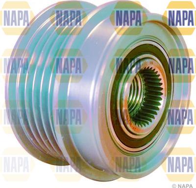 NAPA NOP1072 - Pulley, alternator, freewheel clutch autospares.lv