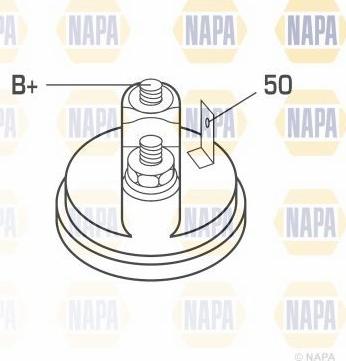 NAPA NSM1251 - Starter autospares.lv