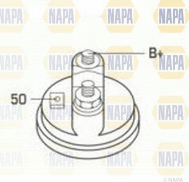 NAPA NSM1245 - Starter autospares.lv