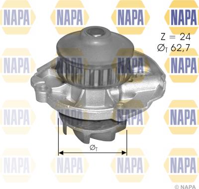 NAPA NWP1497 - Water Pump autospares.lv