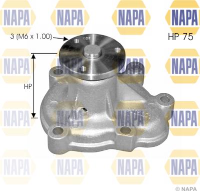 NAPA NWP1409 - Water Pump autospares.lv