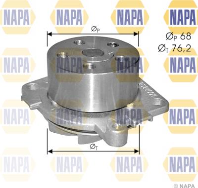 NAPA NWP1488 - Water Pump autospares.lv