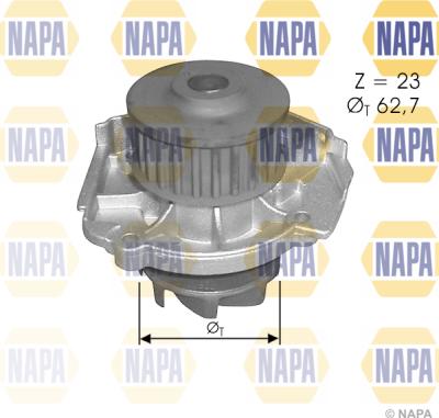 NAPA NWP1500 - Water Pump autospares.lv