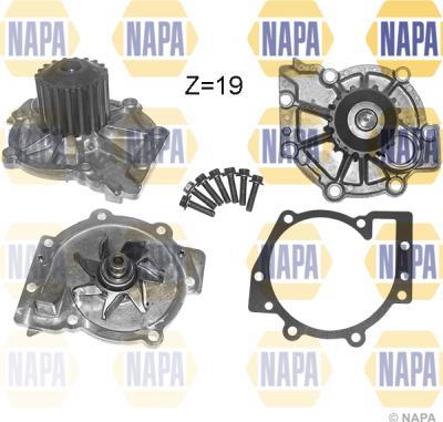 NAPA NWP1538 - Water Pump autospares.lv