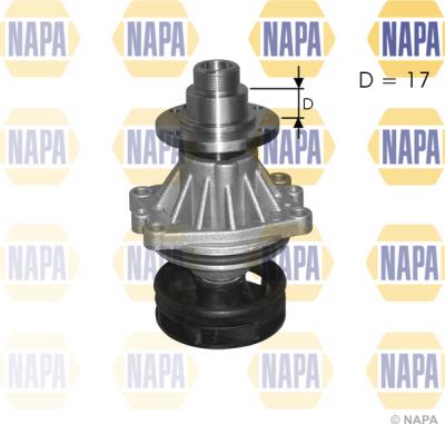 NAPA NWP1095 - Water Pump autospares.lv