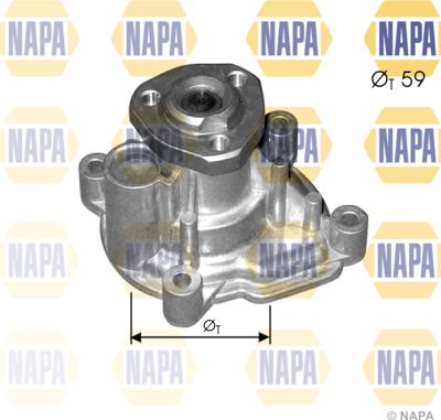 NAPA NWP1041 - Water Pump autospares.lv
