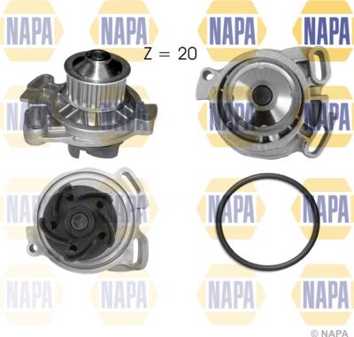 NAPA NWP1007 - Water Pump autospares.lv