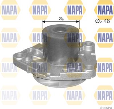 NAPA NWP1080 - Water Pump autospares.lv
