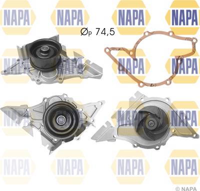 NAPA NWP1030 - Water Pump autospares.lv