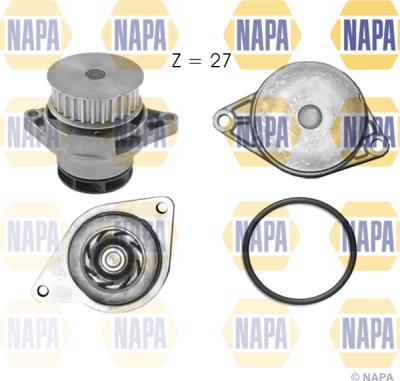 NAPA NWP1033 - Water Pump autospares.lv