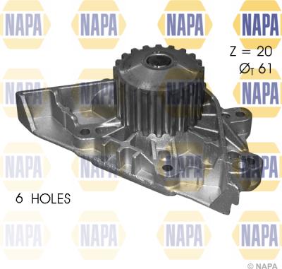 NAPA NWP1140 - Water Pump autospares.lv