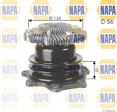 NAPA NWP1379 - Water Pump autospares.lv