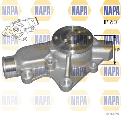 NAPA NWP1271 - Water Pump autospares.lv