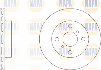 NAPA PBD8499 - Brake Disc autospares.lv