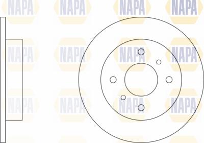 NAPA PBD8495 - Brake Disc autospares.lv