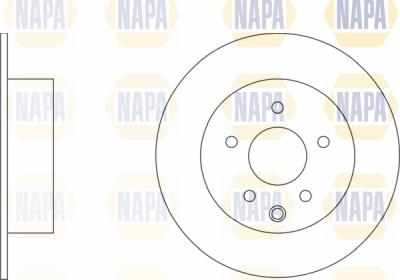 NAPA PBD8496 - Brake Disc autospares.lv