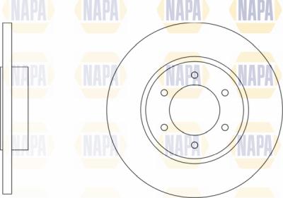 NAPA PBD8498 - Brake Disc autospares.lv