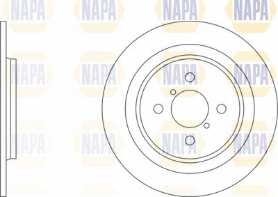 NAPA PBD8446 - Brake Disc autospares.lv