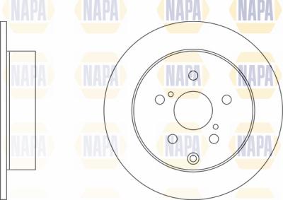 NAPA PBD8447 - Brake Disc autospares.lv