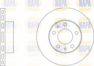 NAPA PBD8455 - Brake Disc autospares.lv