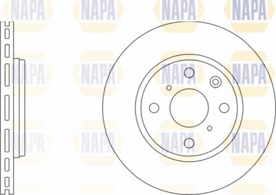 NAPA PBD8451 - Brake Disc autospares.lv